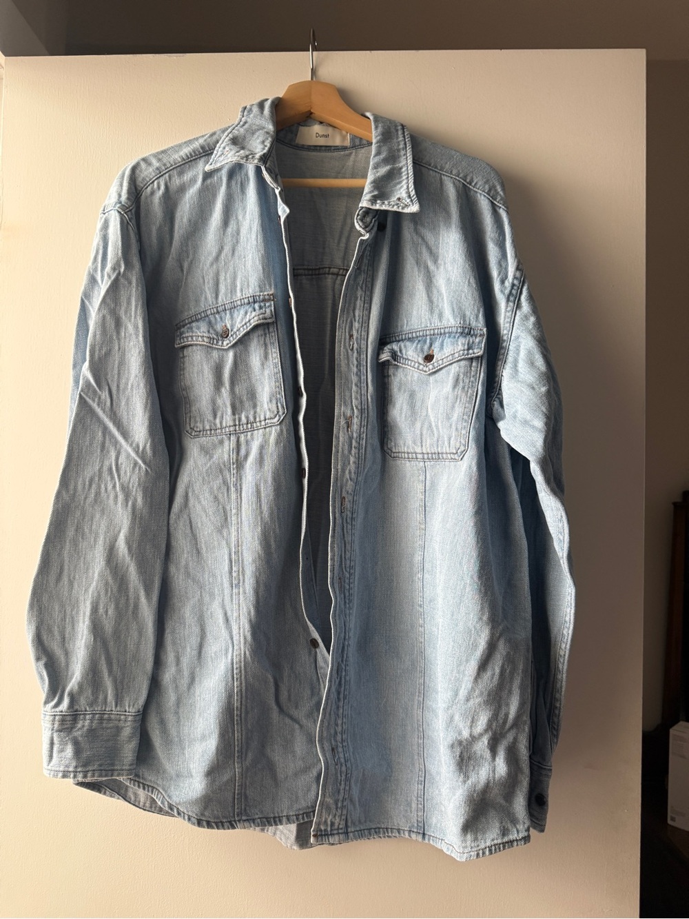 Light Blue Denim Jacket with Chest Pockets - Unbranded